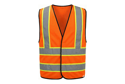 HIGH-VISIBILITY | BASIC VEST | Orange 1inch Reflective tape and contrast tape